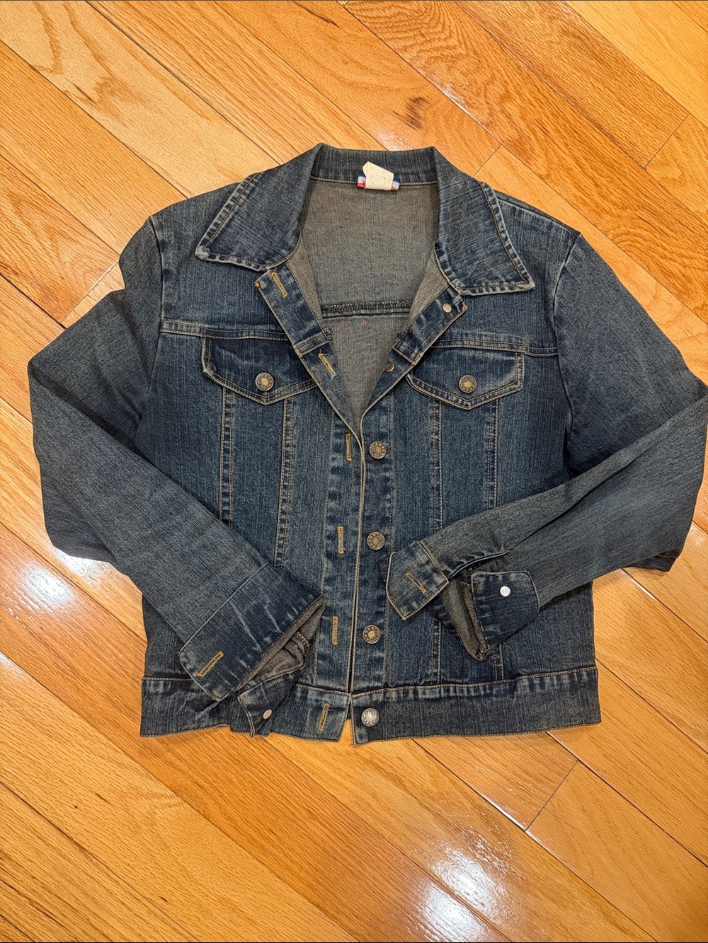 Monteau Dark Blue Denim Jean Jacket